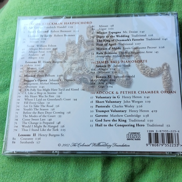 Keys of the Palace A Performance by Michael Monaco Colonial Williamsburg CD - Picture 2 of 3